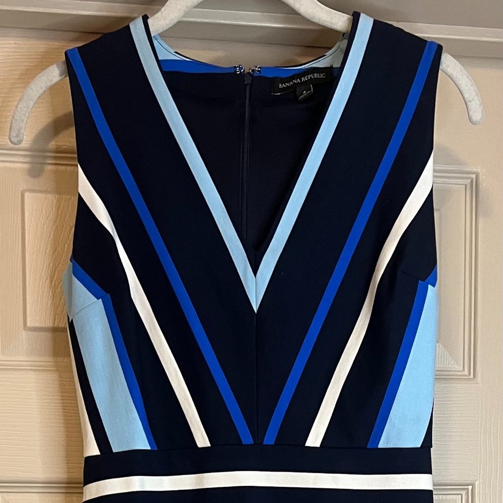 Banana Republic Dress - Blue Striped | Size 4